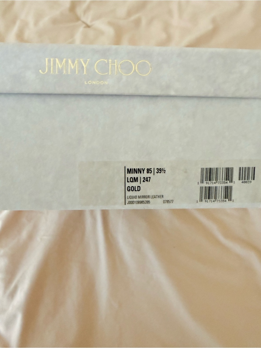 Jimmy Choo Gold Strappy Ankle-Strap Heels price firm - Picture 6 of 6